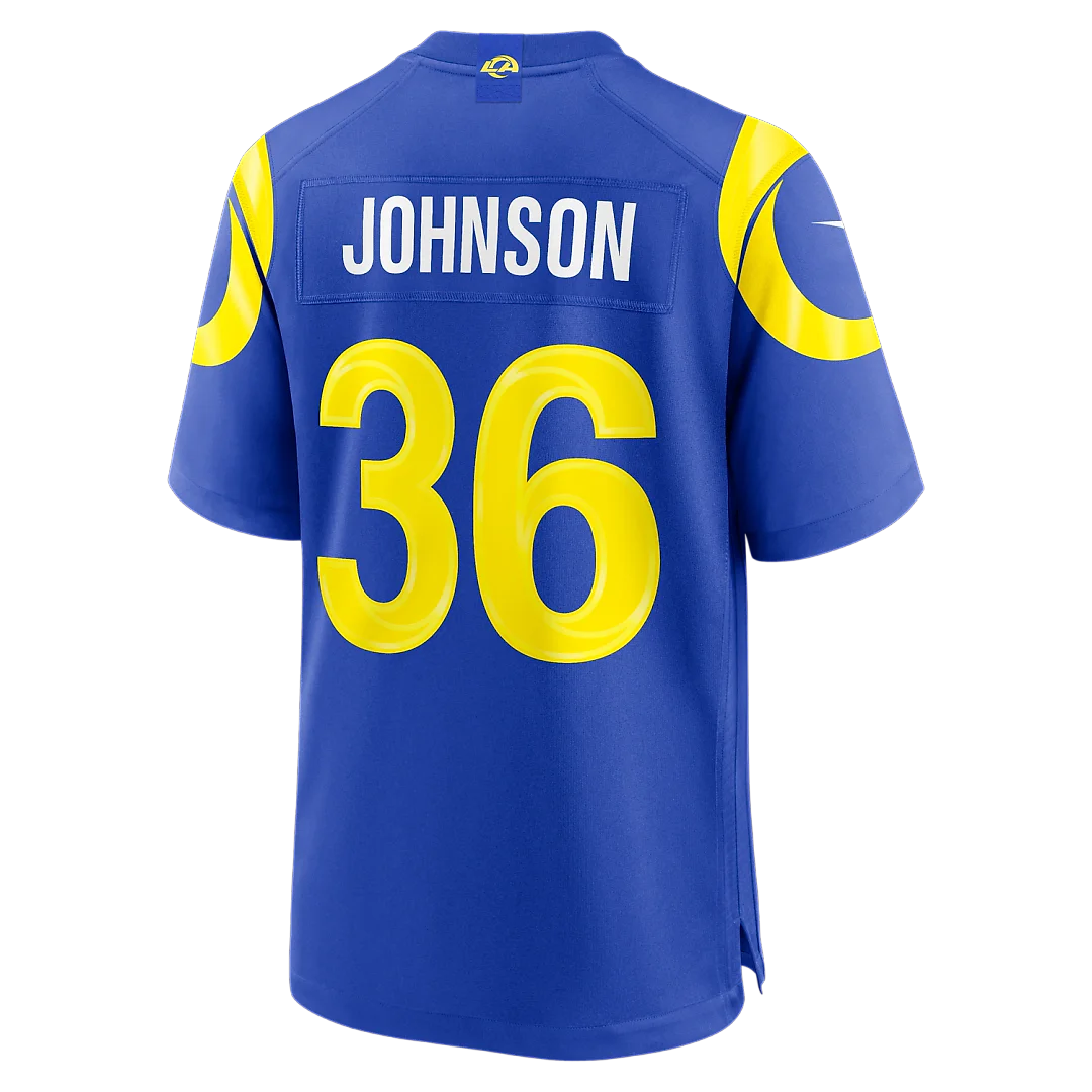 Zennovawear Alex Johnson Los Angeles Rams Team Game Jersey - Royal