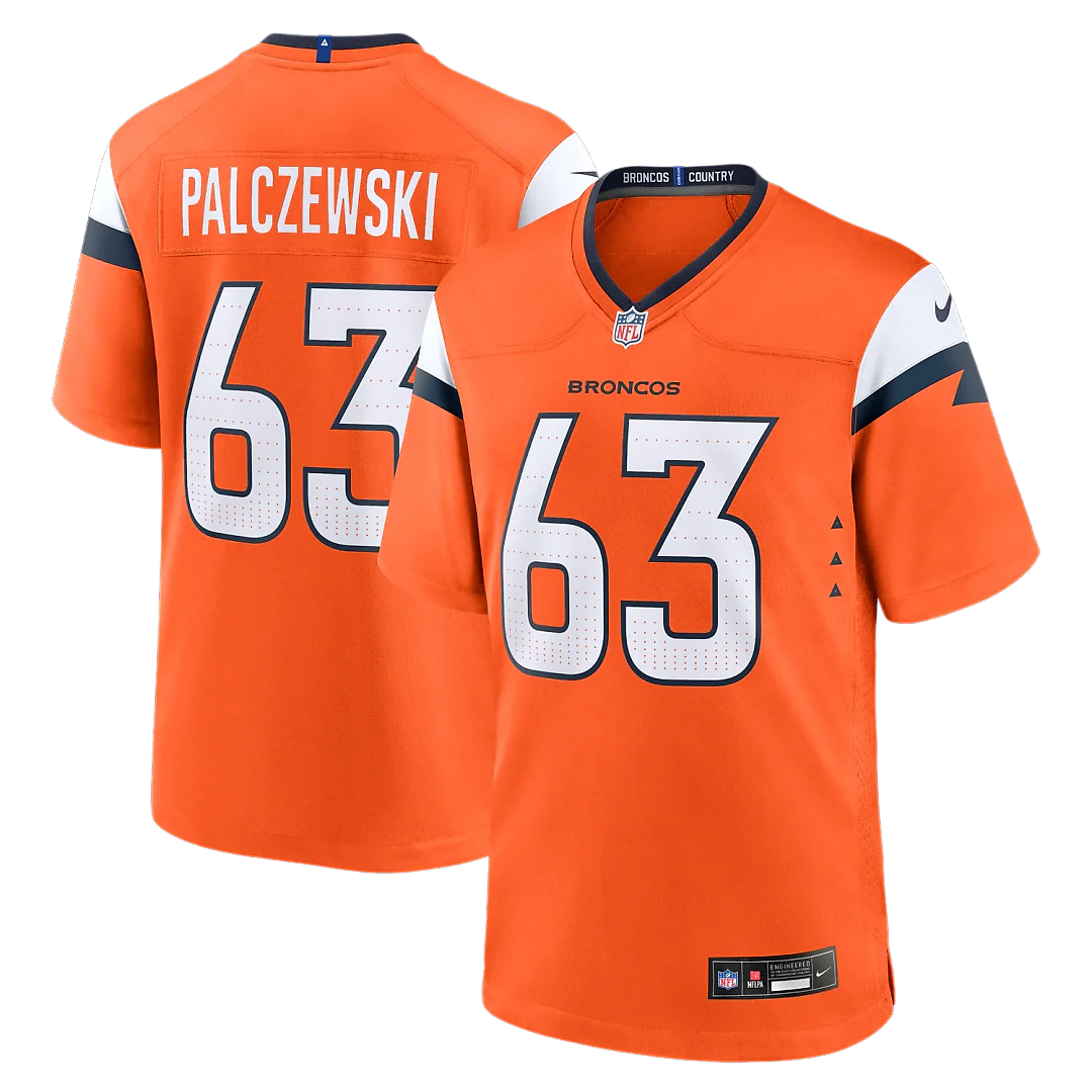 Zennovawear Alex Palczewski Denver Broncos Team Game Jersey - Orange