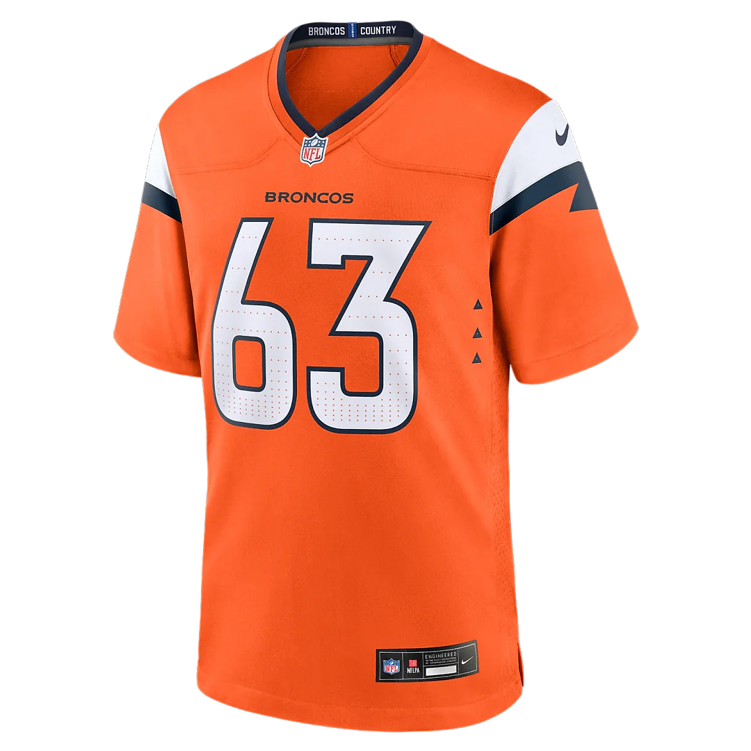 Zennovawear Alex Palczewski Denver Broncos Team Game Jersey - Orange