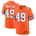 Zennovawear Alex Singleton Denver Broncos Alternate Game Jersey - Orange