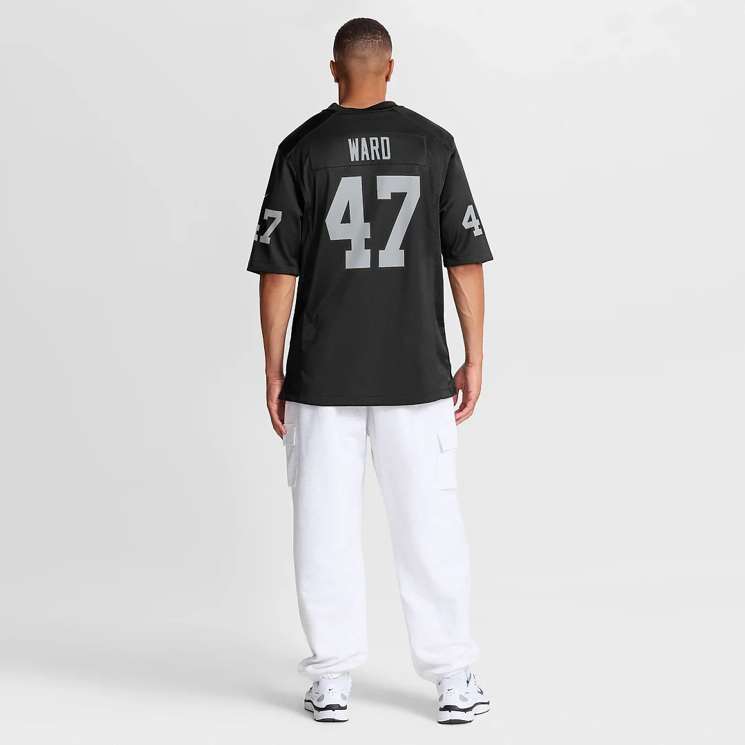 Zennovawear Alex Ward Las Vegas Raiders Team Game Jersey - Black