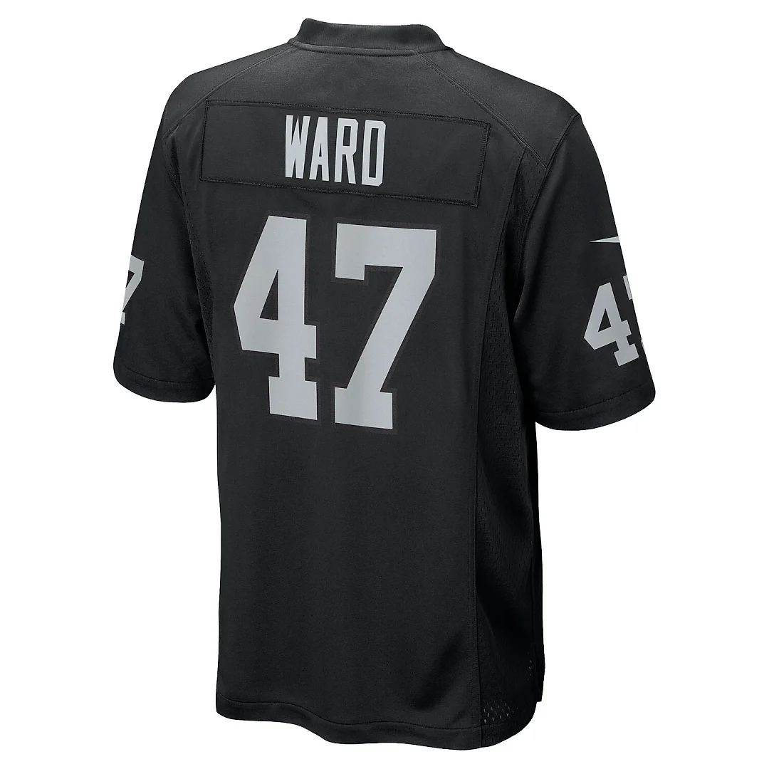Zennovawear Alex Ward Las Vegas Raiders Team Game Jersey - Black