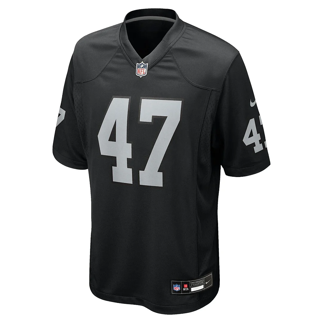 Zennovawear Alex Ward Las Vegas Raiders Team Game Jersey - Black