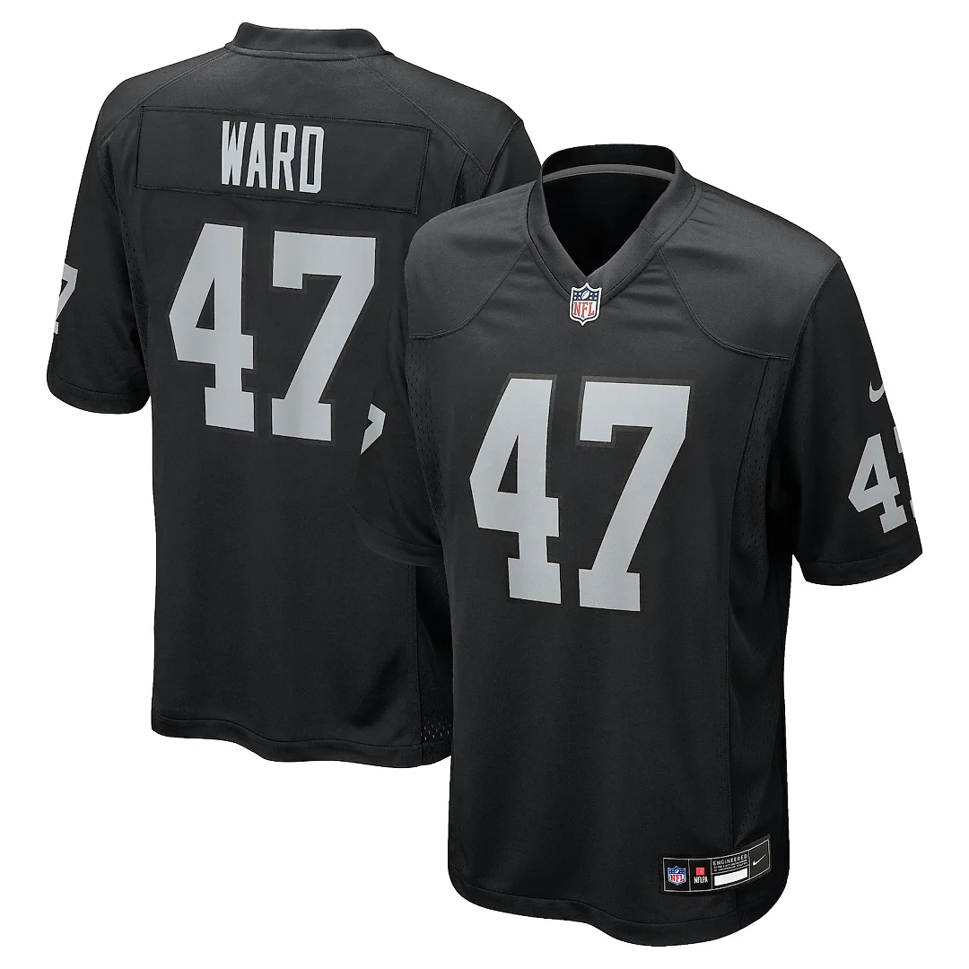 Zennovawear Alex Ward Las Vegas Raiders Team Game Jersey - Black