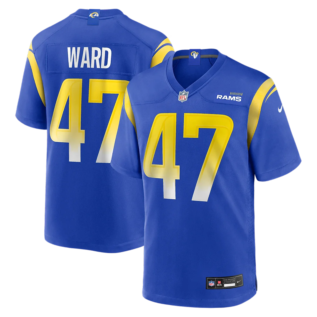 Zennovawear Alex Ward Los Angeles Rams Home Game Jersey - Royal