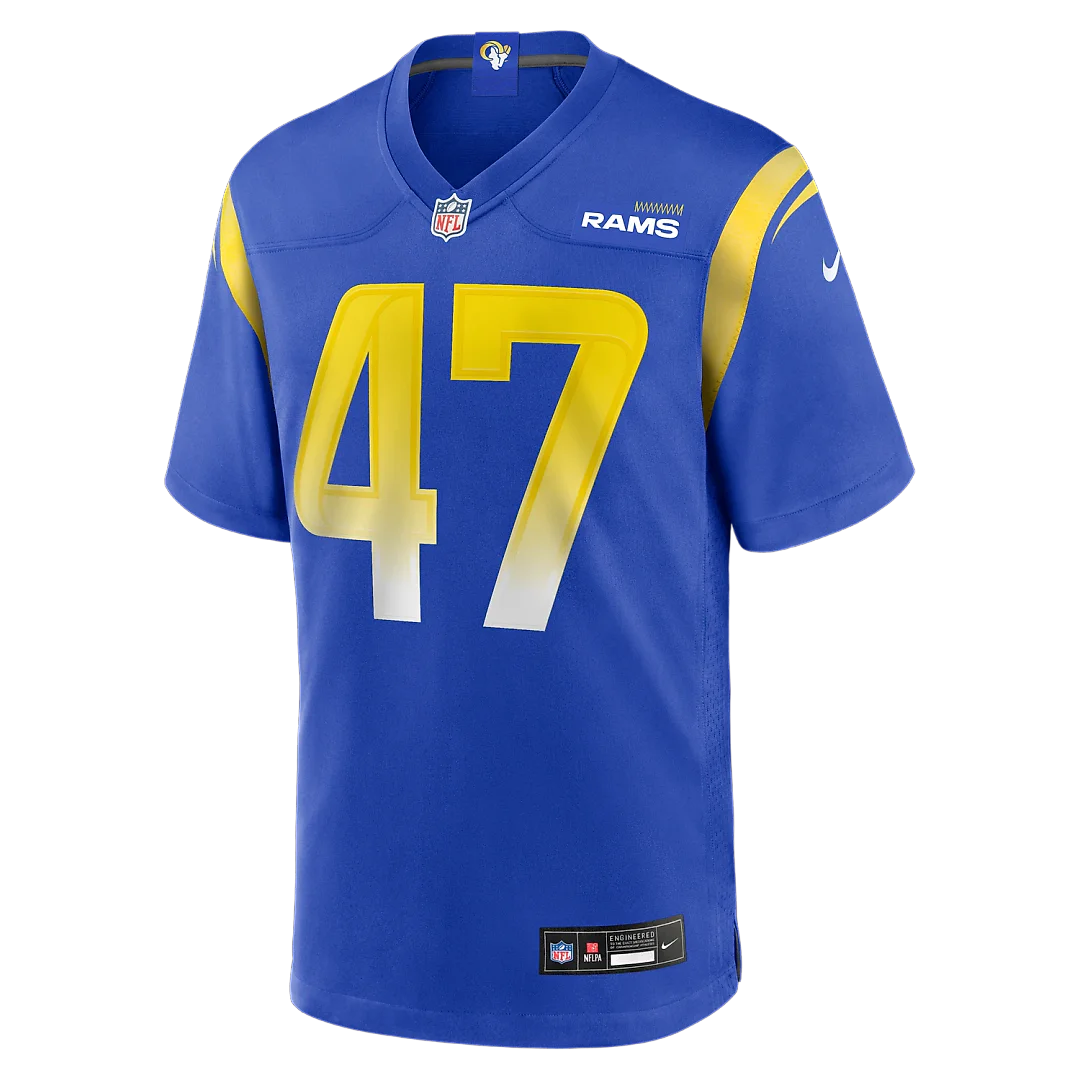 Zennovawear Alex Ward Los Angeles Rams Home Game Jersey - Royal