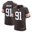 Zennovawear Alex Wright Cleveland Browns Team Game Jersey - Brown