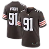 Zennovawear Alex Wright Cleveland Browns Team Game Jersey - Brown