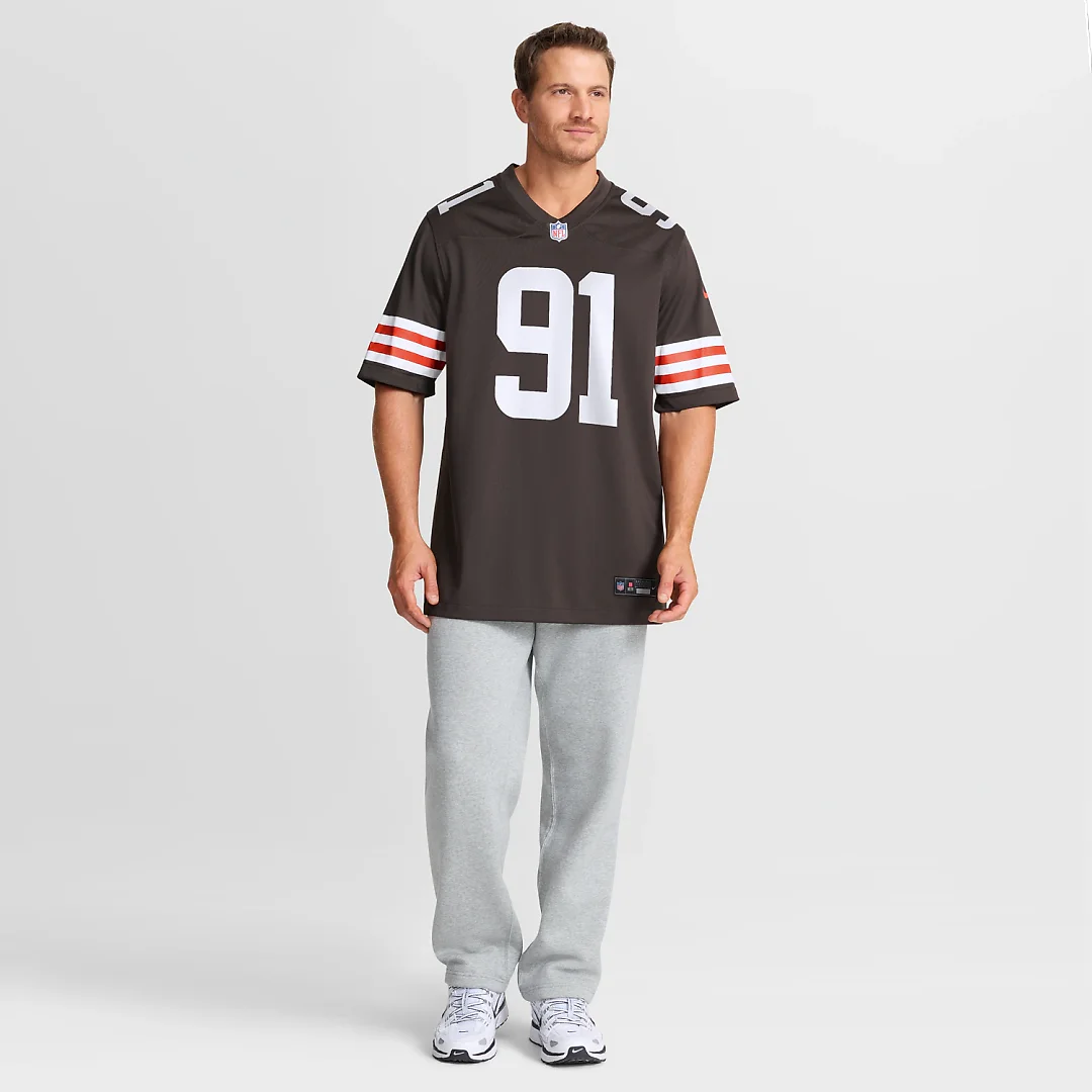 Zennovawear Alex Wright Cleveland Browns Team Game Jersey - Brown