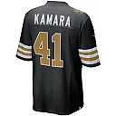 Zennovawear Alvin Kamara New Orleans Saints Alternate Game Jersey - Black