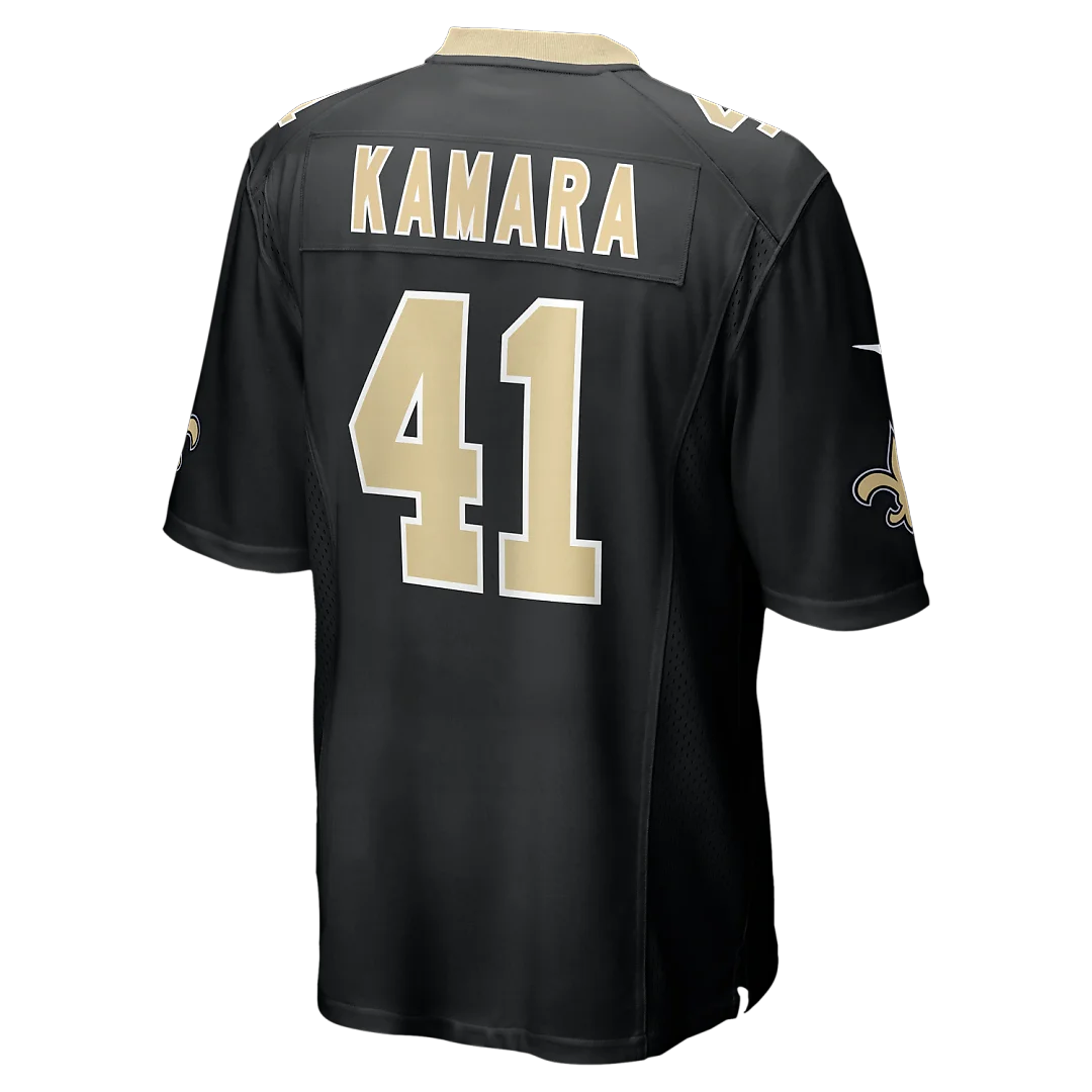 Zennovawear Alvin Kamara New Orleans Saints Game Jersey - Black