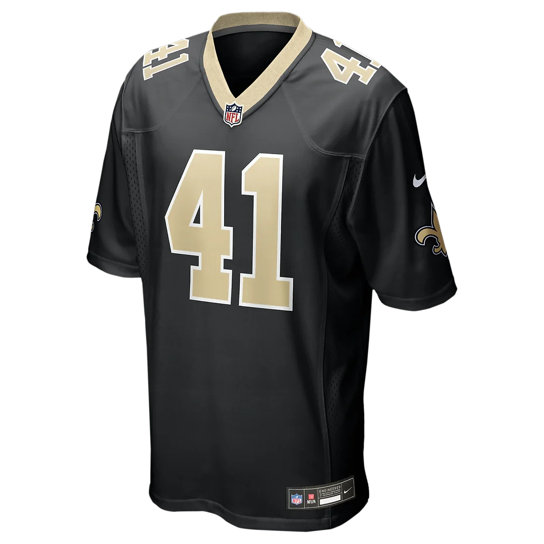 Zennovawear Alvin Kamara New Orleans Saints Game Jersey - Black