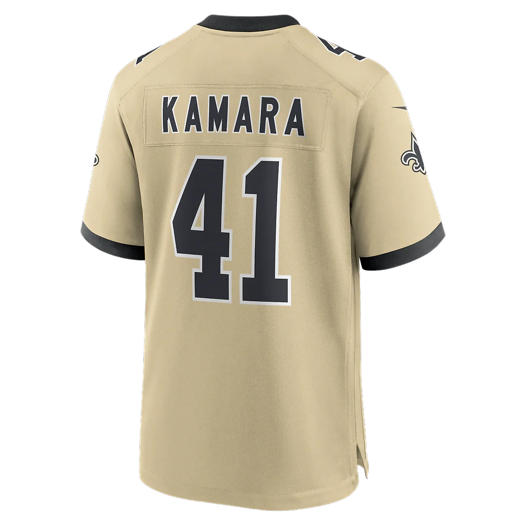 Zennovawear Alvin Kamara New Orleans Saints Gameday Golds Alternate Game Player Jersey - Gold