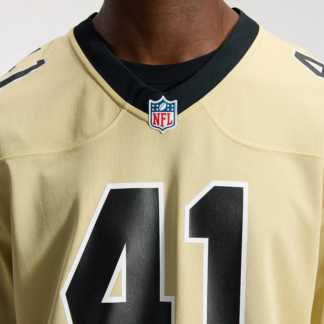 Zennovawear Alvin Kamara New Orleans Saints Gameday Golds Alternate Game Player Jersey - Gold