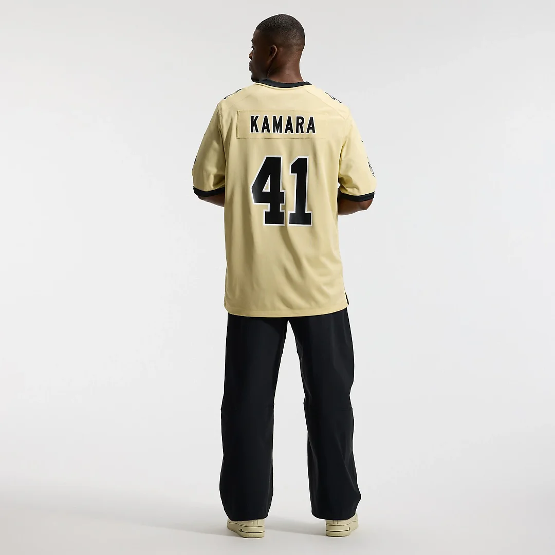 Zennovawear Alvin Kamara New Orleans Saints Gameday Golds Alternate Game Player Jersey - Gold