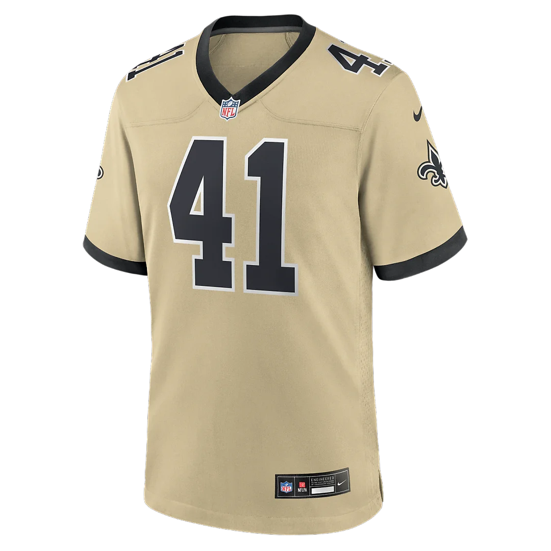 Zennovawear Alvin Kamara New Orleans Saints Gameday Golds Alternate Game Player Jersey - Gold