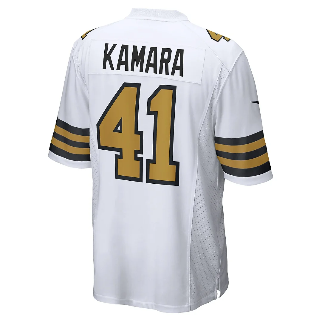 Zennovawear Alvin Kamara New Orleans Saints Alternate Game Jersey - White