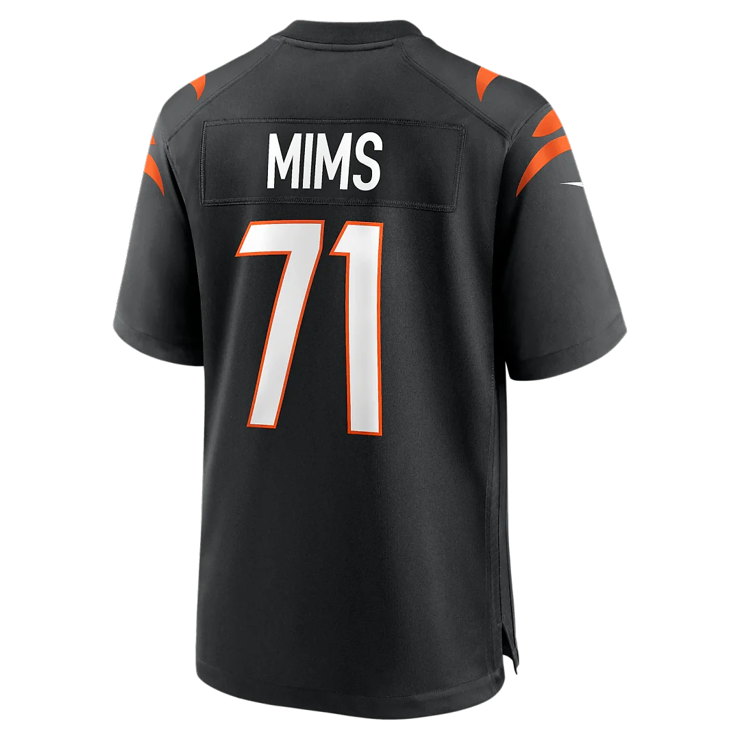 Zennovawear Amarius Mims Cincinnati Bengals Player Game Jersey - Black