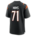 Zennovawear Amarius Mims Cincinnati Bengals Player Game Jersey - Black