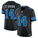 Zennovawear Amon-Ra St. Brown Detroit Lions 2nd Alternate Vapor FUSE. Limited Jersey - Black