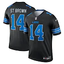 Zennovawear Amon-Ra St. Brown Detroit Lions Legend Player Performance Top - Black