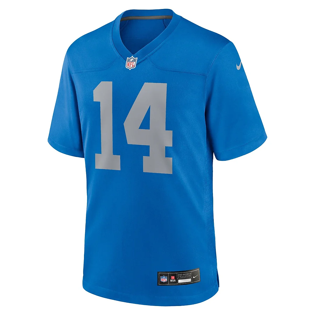 Zennovawear Amon-Ra St. Brown Detroit Lions Alternate Game Jersey - Blue