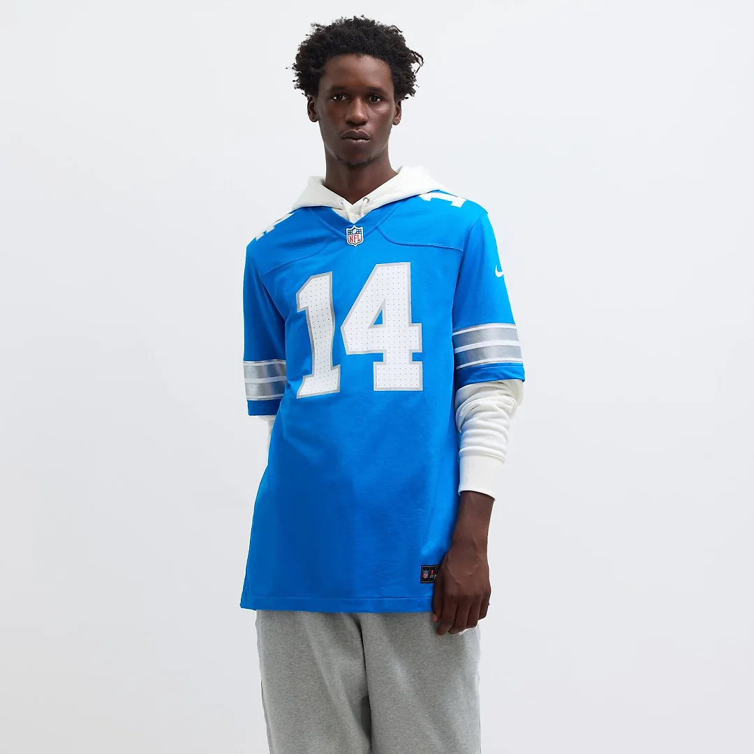 Zennovawear Amon-Ra St. Brown Detroit Lions Game Jersey - Blue