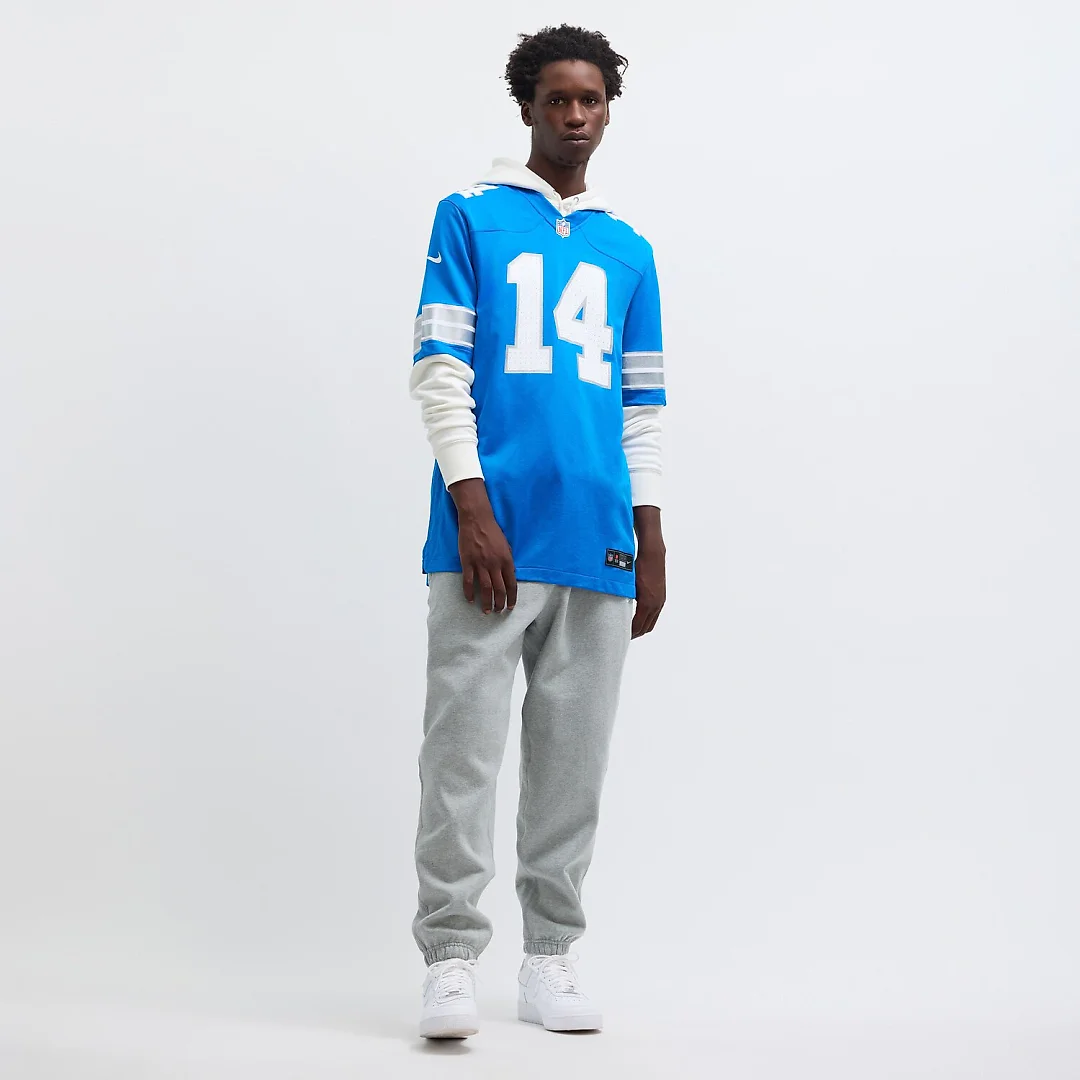 Zennovawear Amon-Ra St. Brown Detroit Lions Game Jersey - Blue