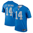 Zennovawear Amon-Ra St. Brown Detroit Lions Legend Player Performance Top - Blue