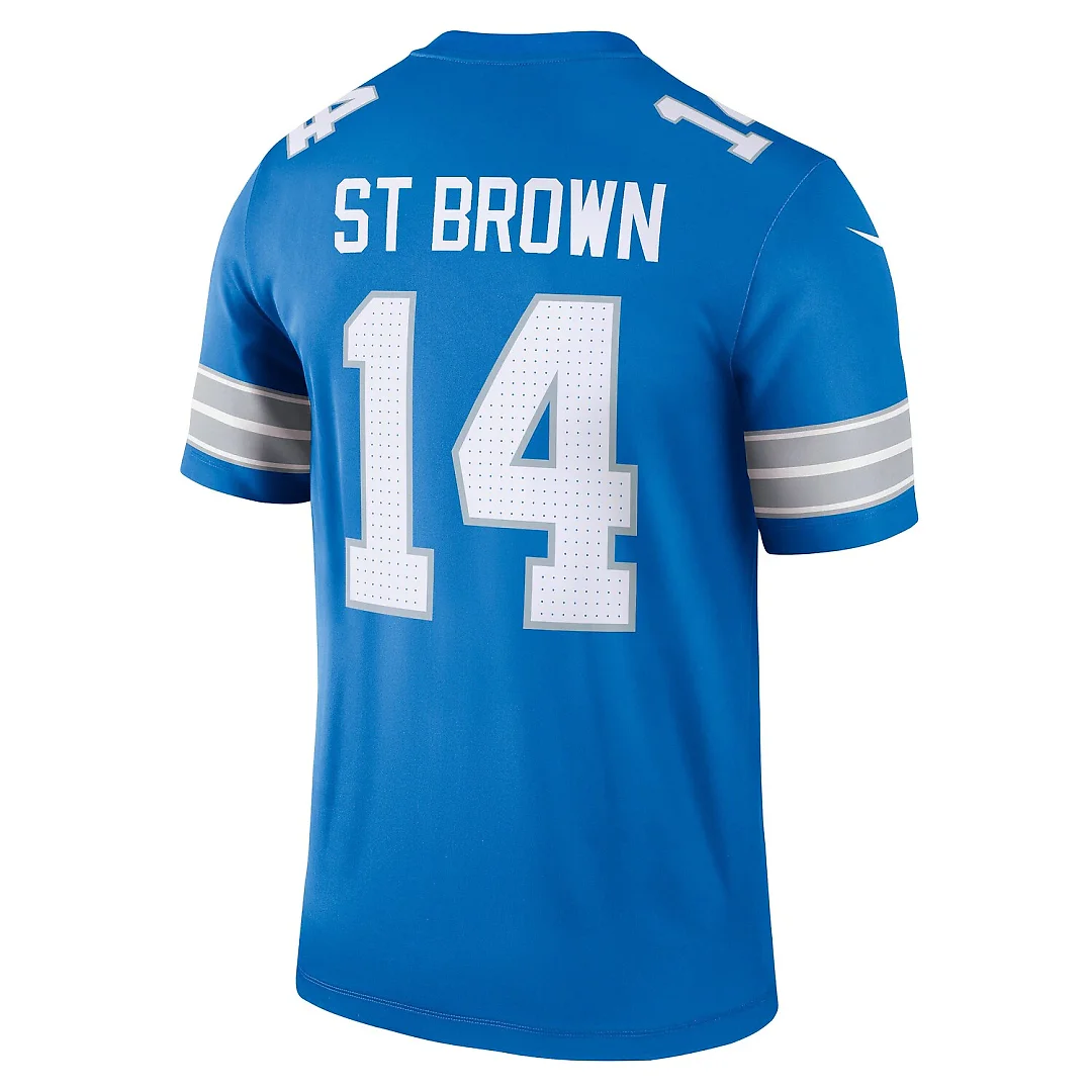 Zennovawear Amon-Ra St. Brown Detroit Lions Legend Player Performance Top - Blue
