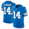 Zennovawear Amon-Ra St. Brown Detroit Lions Team Vapor FUSE. Stitched Limited Jersey - Blue