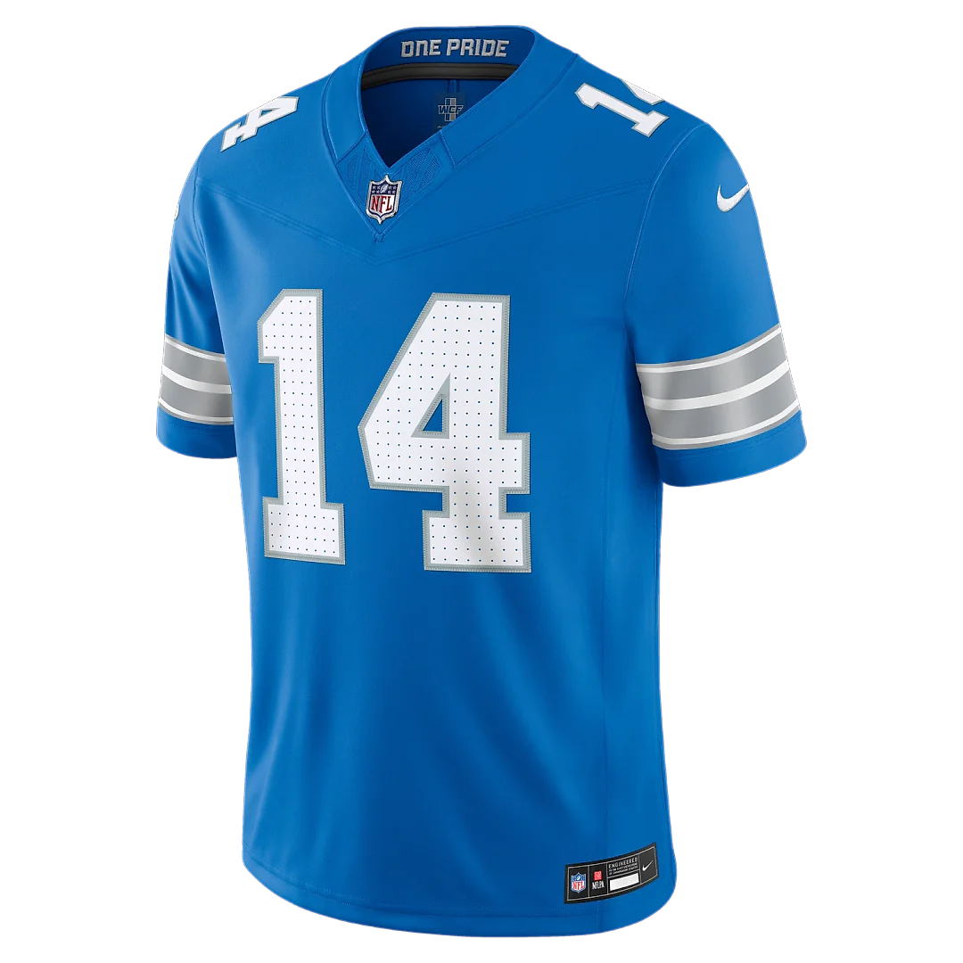 Zennovawear Amon-Ra St. Brown Detroit Lions Team Vapor FUSE. Stitched Limited Jersey - Blue