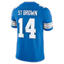 Zennovawear Amon-Ra St. Brown Detroit Lions Team Vapor FUSE. Stitched Limited Jersey - Blue