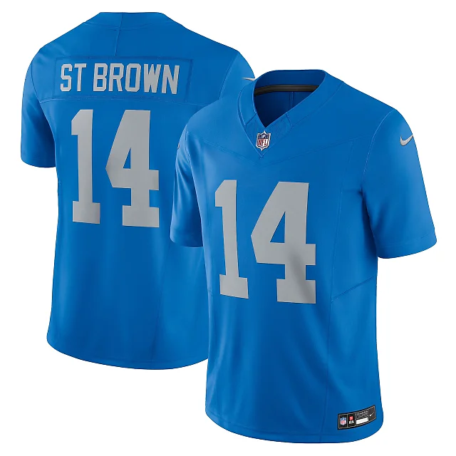 Zennovawear Amon-Ra St. Brown Detroit Lions Vapor FUSE. Alternate Limited Jersey - Blue