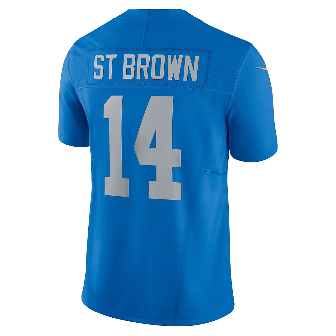 Zennovawear Amon-Ra St. Brown Detroit Lions Vapor FUSE. Alternate Limited Jersey - Blue