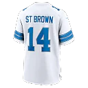 Zennovawear Amon-Ra St. Brown Detroit Lions Game Jersey - White