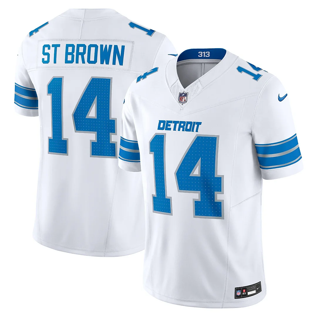 Zennovawear Amon-Ra St. Brown Detroit Lions Vapor FUSE. Limited Jersey - White
