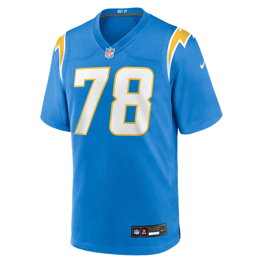 Zennovawear Andre James Los Angeles Chargers Team Game Jersey - Powder Blue