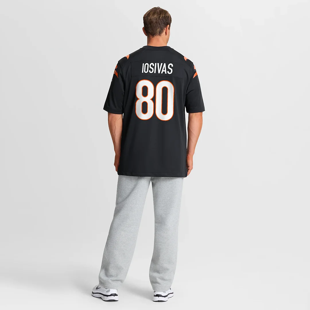 Zennovawear Andrei Iosivas Cincinnati Bengals Team Game Jersey - Black