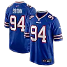 Zennovawear Andrew Brown Buffalo Bills Game Jersey - Royal