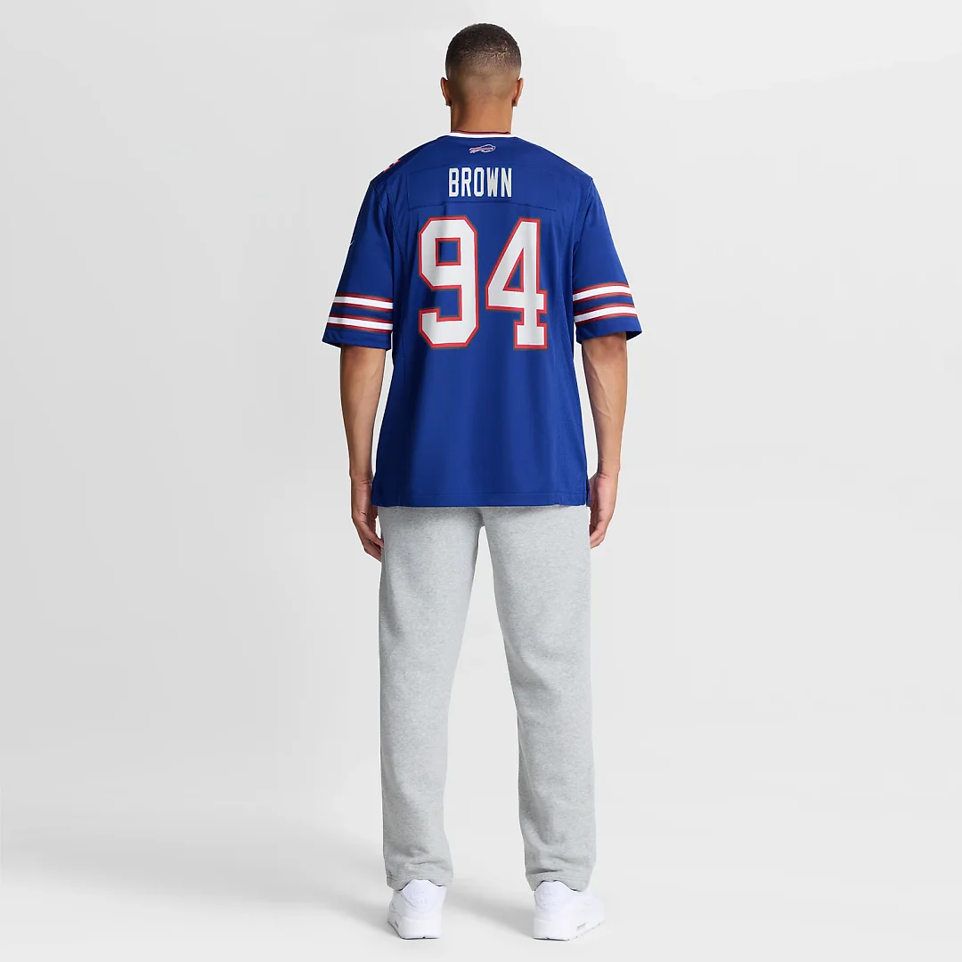 Zennovawear Andrew Brown Buffalo Bills Game Jersey - Royal