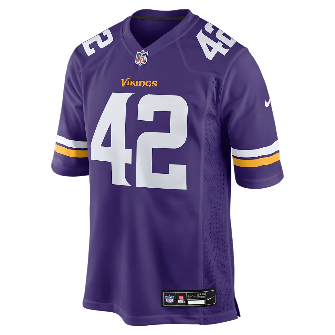 Zennovawear Andrew DePaola Minnesota Vikings Game Jersey - Purple