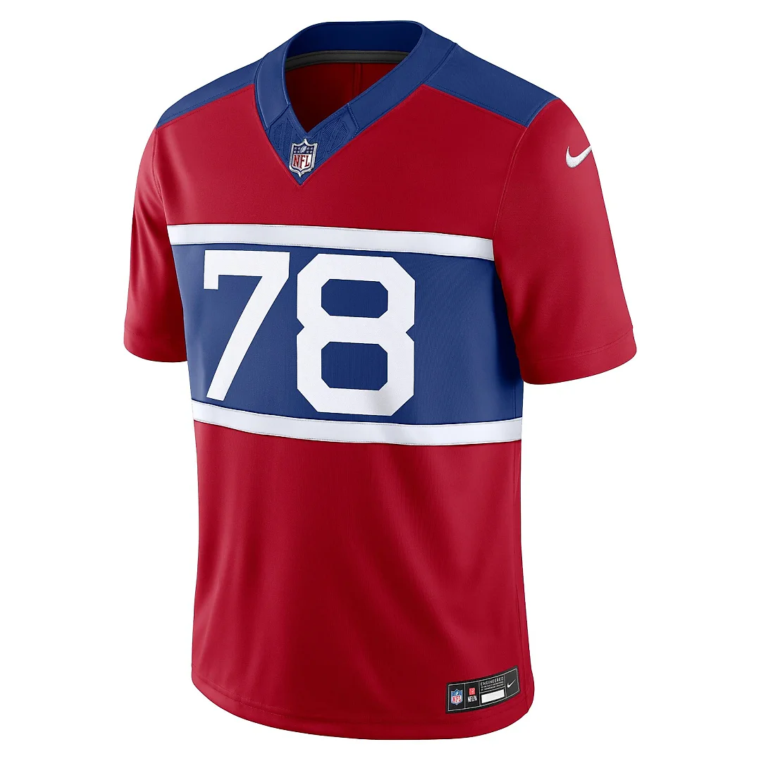 Zennovawear Andrew Thomas New York Giants Alternate Vapor FUSE. Limited Jersey - Century Red