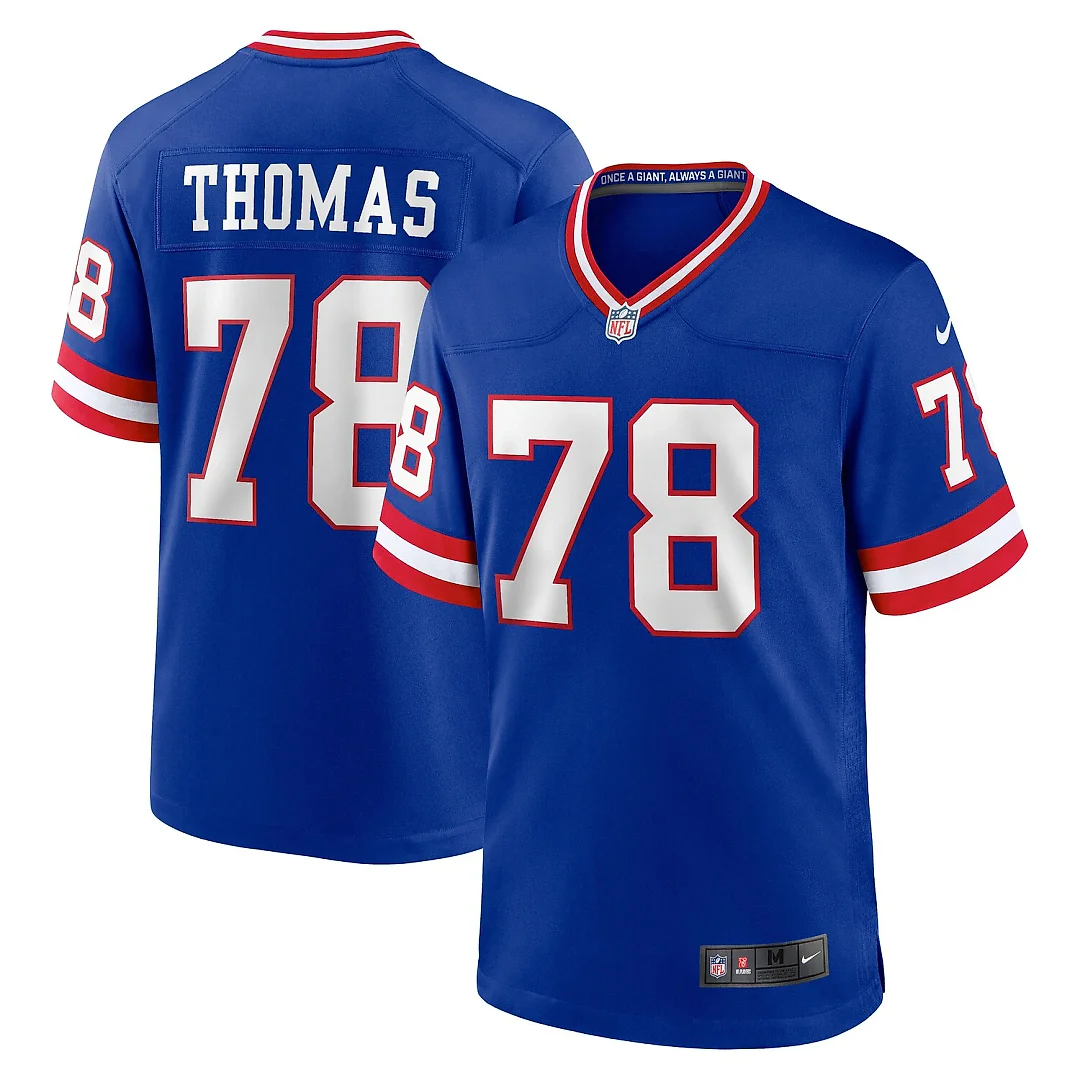 Zennovawear Andrew Thomas New York Giants Alternate Game Jersey - Royal