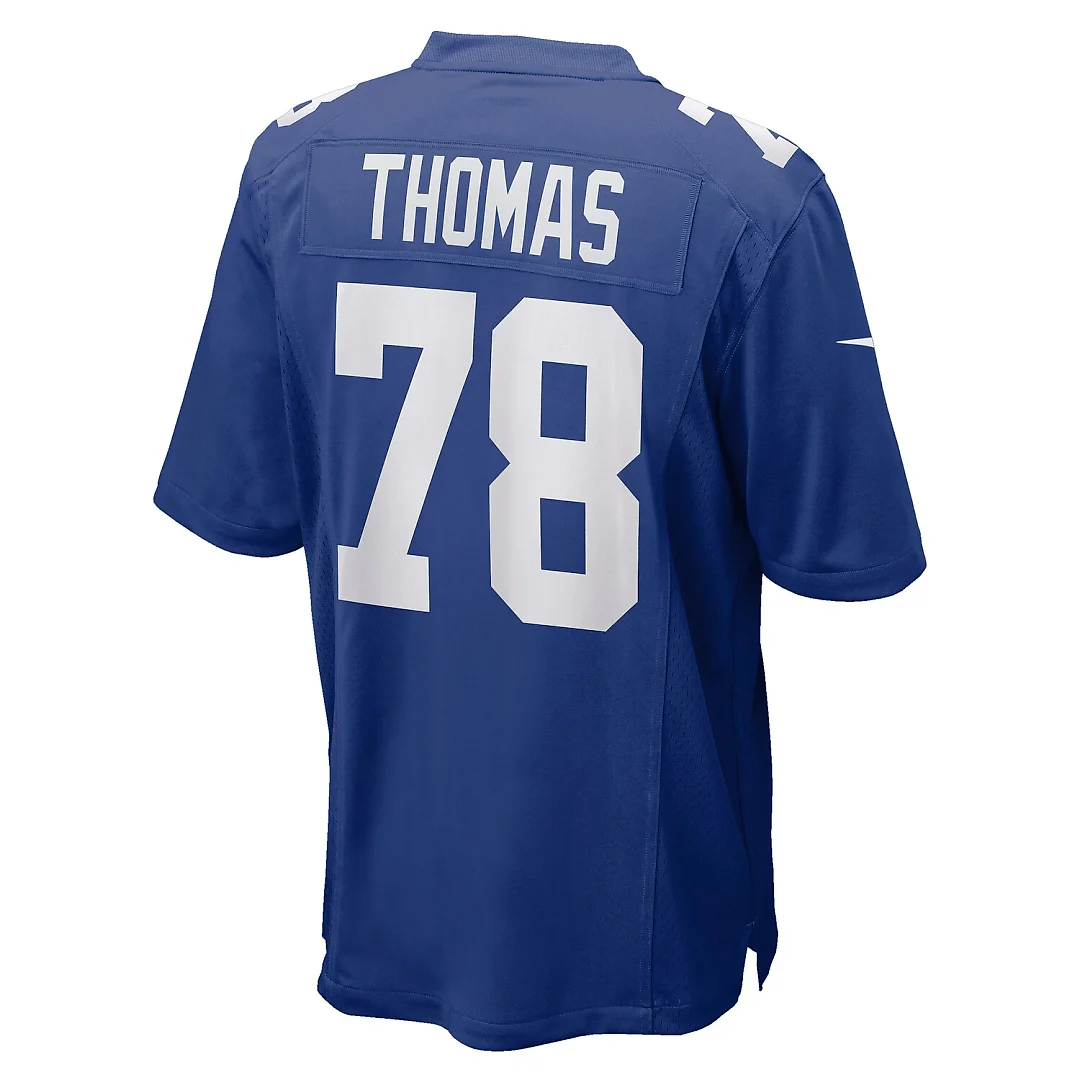 Zennovawear Andrew Thomas New York Giants Player Game Jersey - Royal