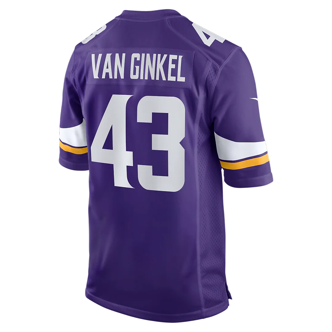 Zennovawear Andrew Van Ginkel Minnesota Vikings Team Game Jersey - Purple