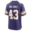 Zennovawear Andrew Van Ginkel Minnesota Vikings Alternate Game Jersey - Purple