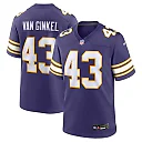 Zennovawear Andrew Van Ginkel Minnesota Vikings Alternate Game Jersey - Purple