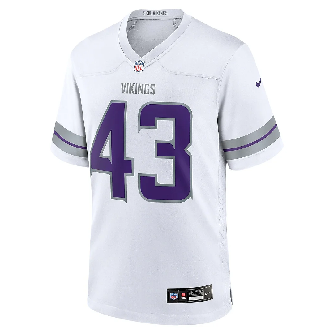 Zennovawear Andrew Van Ginkel Minnesota Vikings Alternate Game Jersey - White