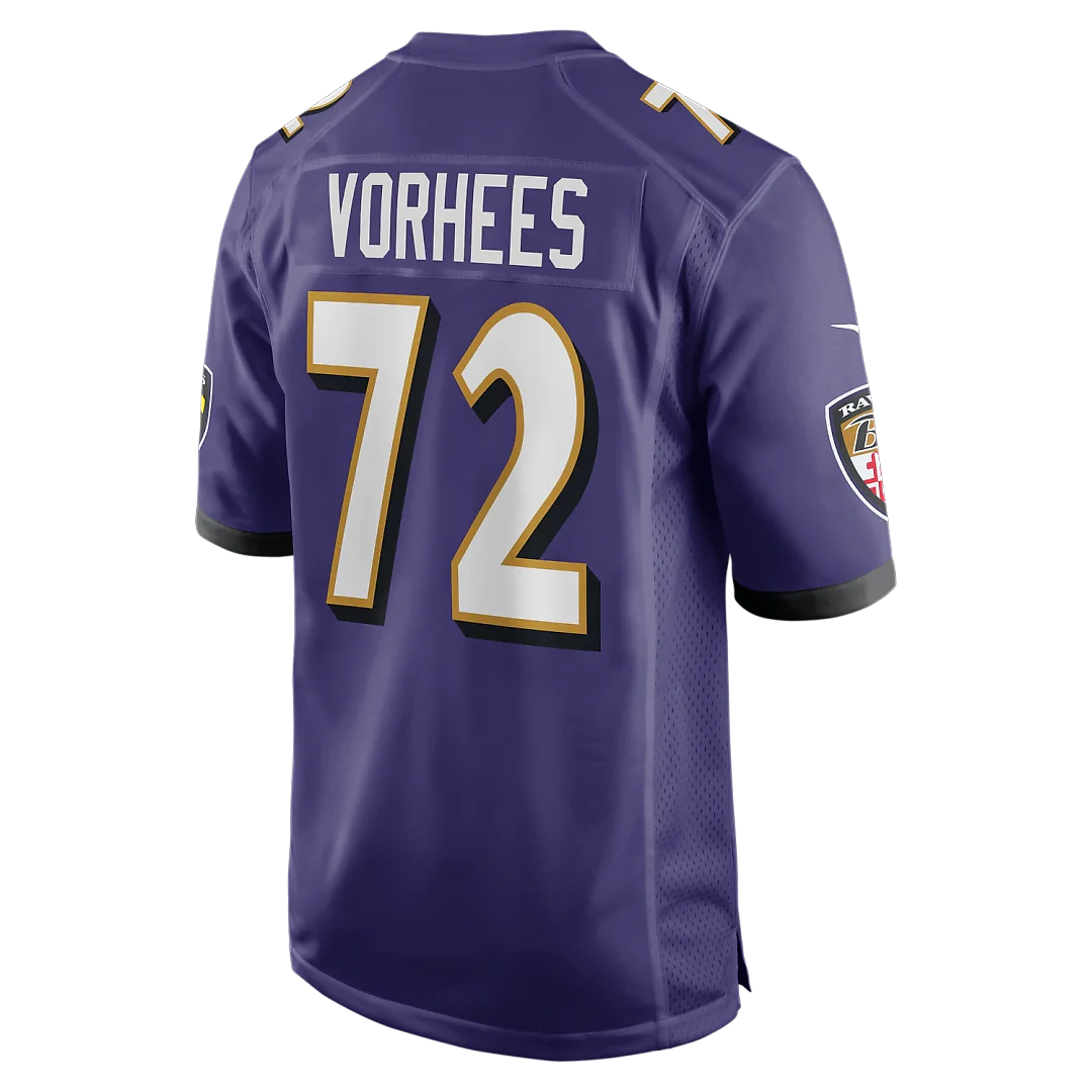 Zennovawear Andrew Vorhees Baltimore Ravens Team Game Jersey - Purple